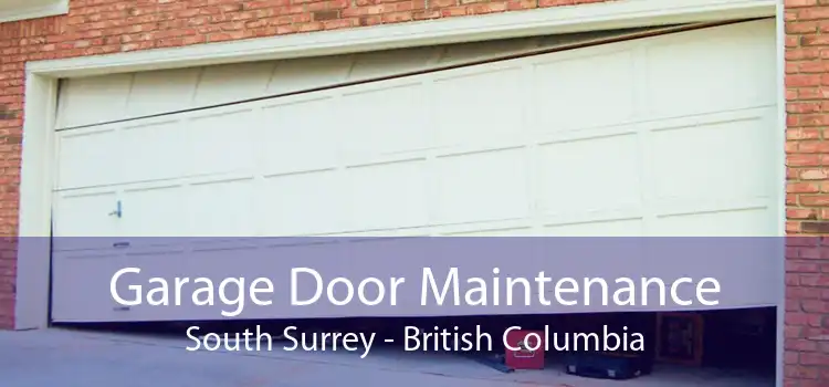 Garage Door Maintenance South Surrey - British Columbia
